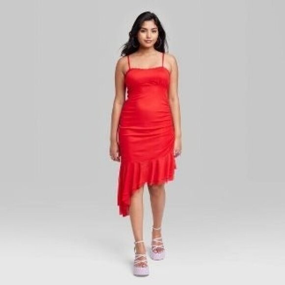 Women's Sleeveless Midi Mesh Dress - Wild Fable Medium - Picture 2 of 3